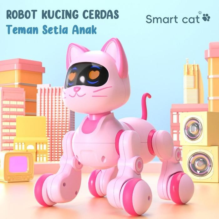 Mainan Anak Smart Cat, Robot Kucing Pintar Lucu dan Unik