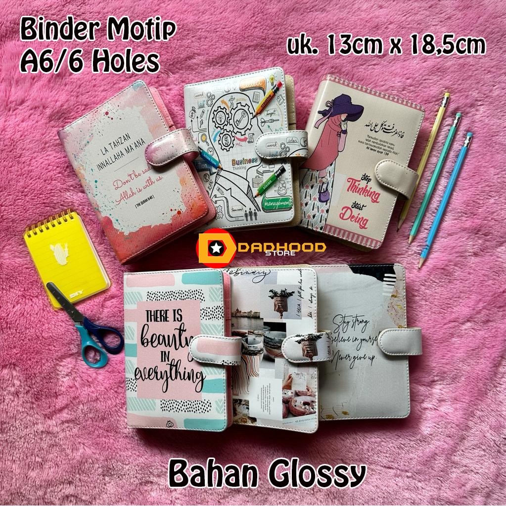 

Binder Motip Printing Ukuran A6/6holes (13cm x 18,5cm)