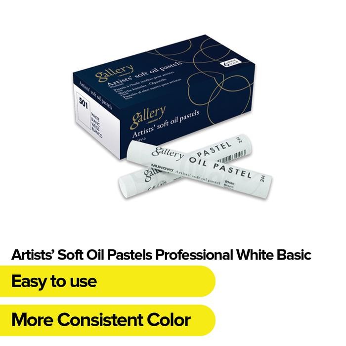 

TERLARIS Mungyo - Soft Oil Pastel/Crayon Minyak 6 Single Color - White (Putih)