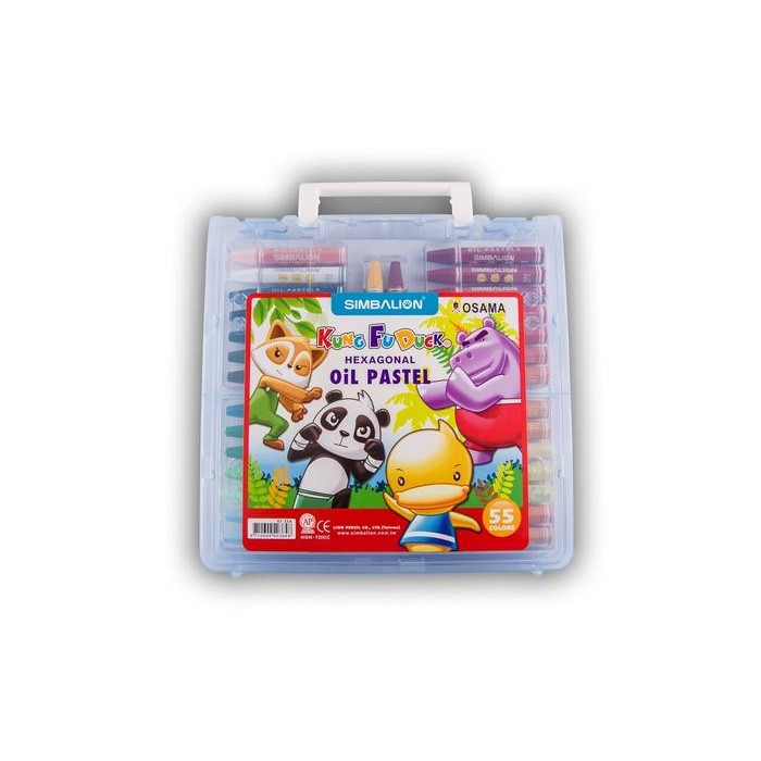 

TERLARIS Simbalion Krayon Oil Pastel 55 Colors Kungfu Duck Plastic case KF 55A