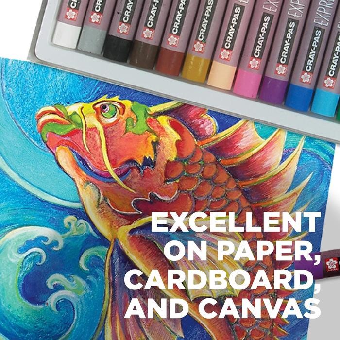 

TERLARIS Oil Pastel Sakura Cray-Pas Expressionist Set 12 Color Oil Crayon