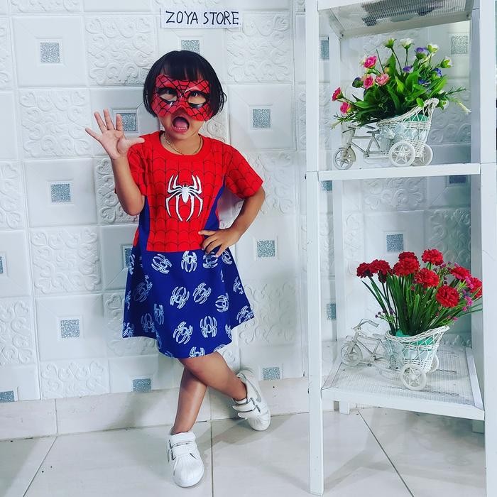 Promo Kostum spidergirl - kostum anak perempuan - kostum superhero
