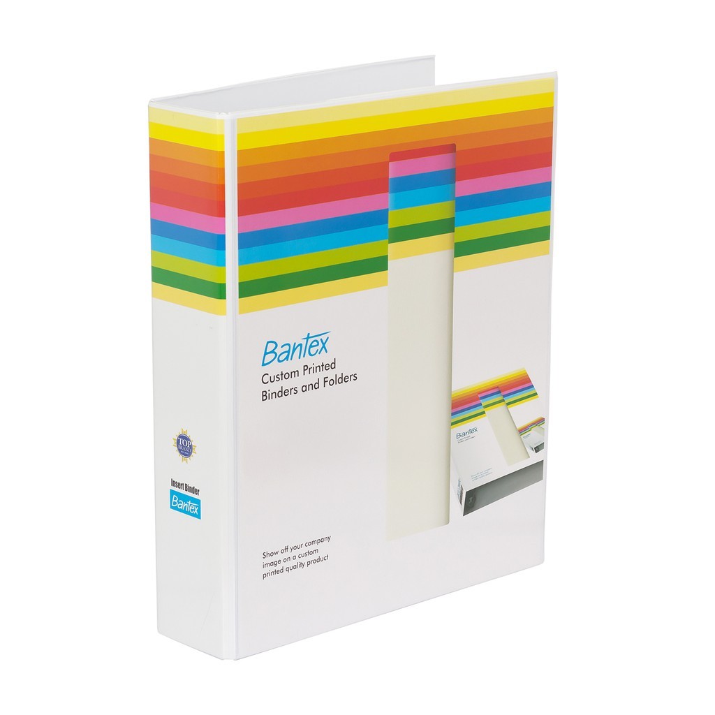 

Bantex Insert Ring Binder 2 Ring 52mm Folio White 8553 07