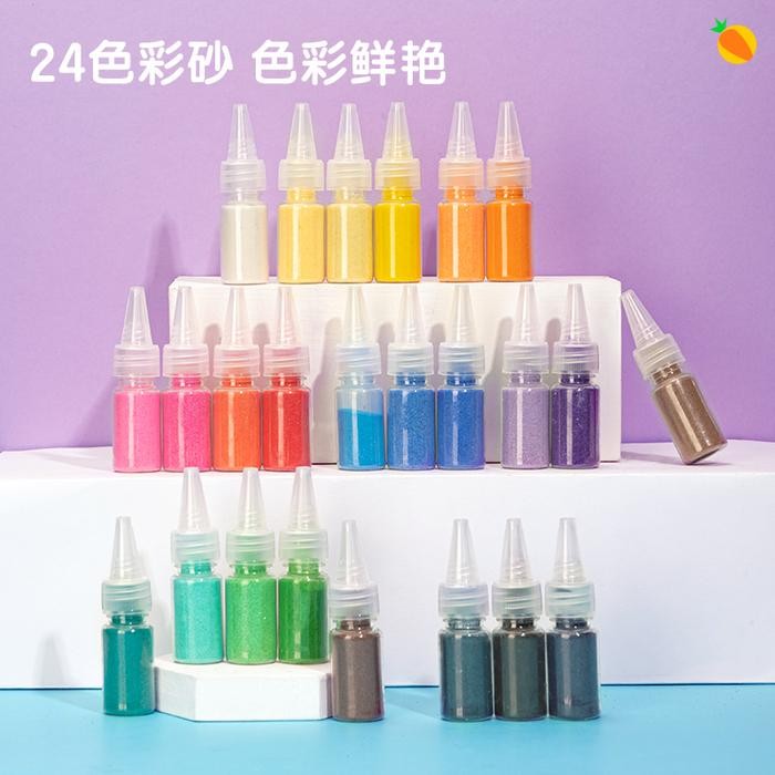 

TERLARIS Deli Sand Painting / Lukisan Pasir Warna Warni 24warna+18gambar 83625