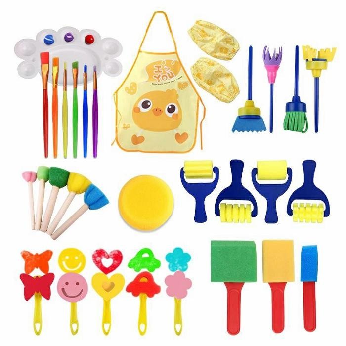 

TERLARIS kids art craft set, kids painting set, peralatan mewarnai, paiting set