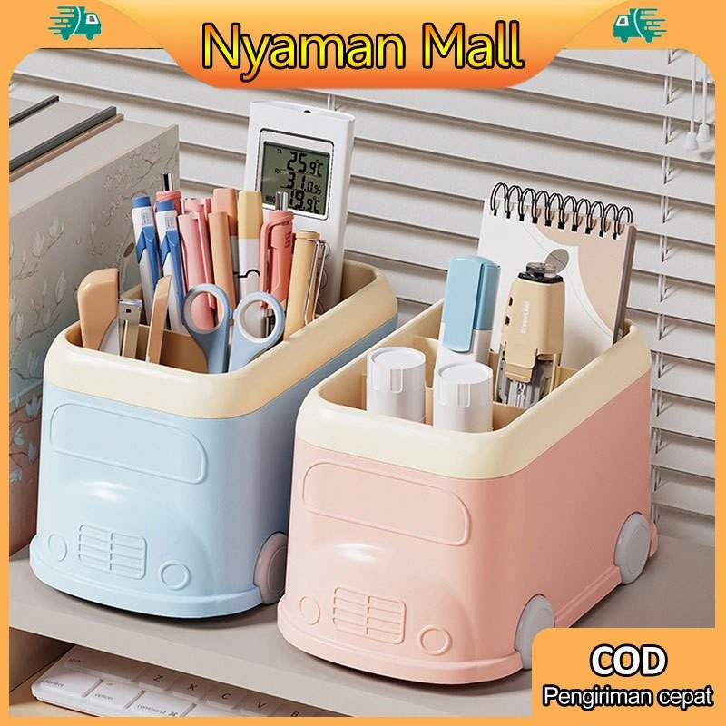 

Kotak Pensil Model Bus 3 Sekat Lucu/Tempat pensil/Tempat Pena Tiga Kompartemen