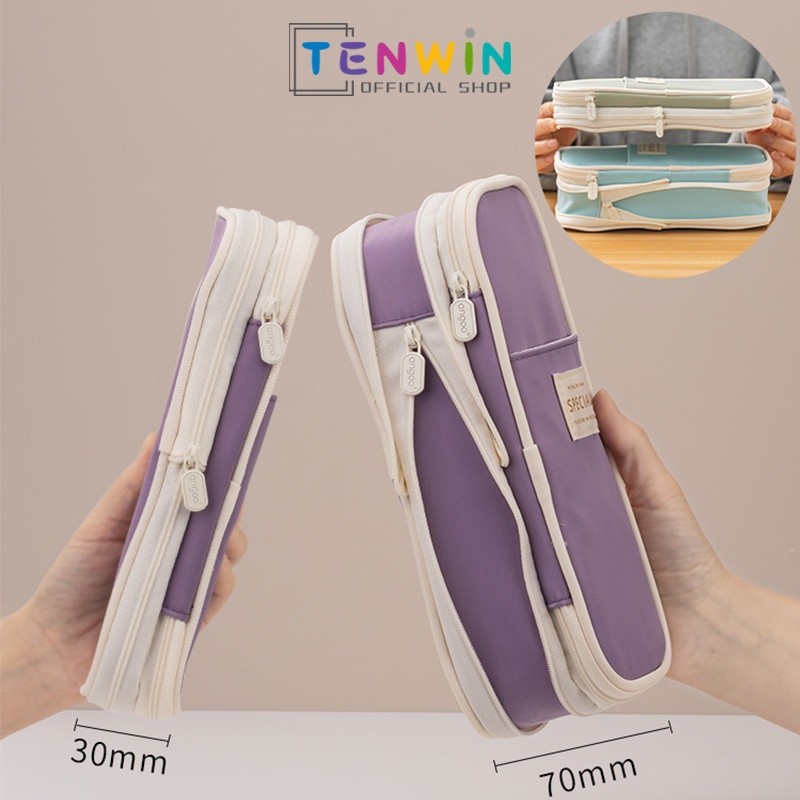 

Tempat pensil/kotak alat tulis berkapasitas besar-Tenwin