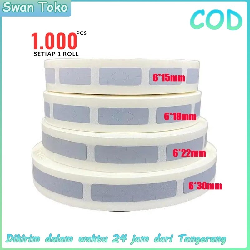

UM1 1Pcs 8*40mm Scratch Off Label Sticker Gosok/Label Gosok/Scratch Label/Penutup Voucher COD