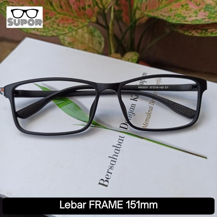 Unik Ff155 Frame Kacamata Pria Lebar Paling Besar Buat Minus Progresif
