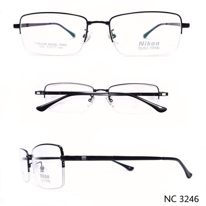 Murah Frame Kacamata Pria Nikon 3246 Titanium Grade Original