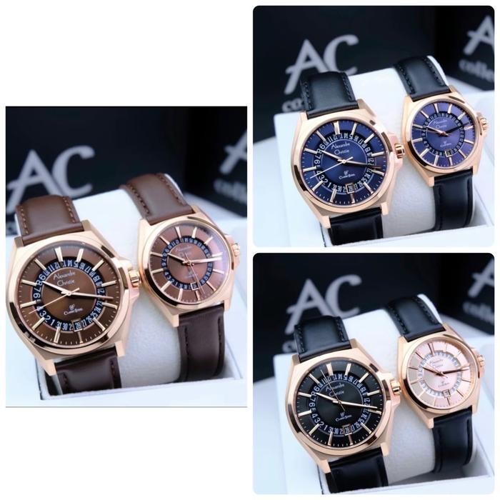 Ac 8696 Jam Tangan Couple Alexandre Christie Ac8696 Asli 100%