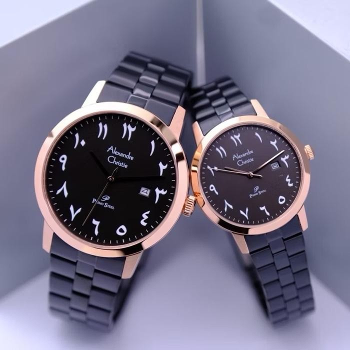Jam Tangan Couple Alexandre Christie Ac1007 Ac 1007 Asli 100%