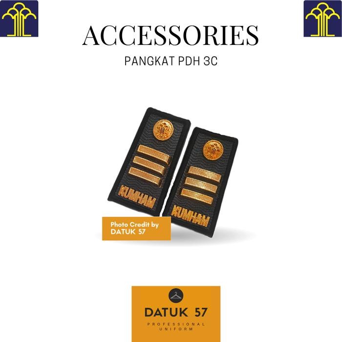 Ready Atribut Seragam Kemenkumham Lapas Pangkat Pdh 3C 3D 4A 4B Ready