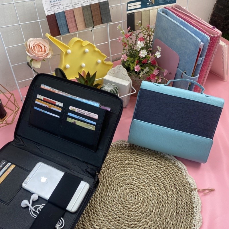 

FIST BINDER MULTIFUNGSI (BINDER CUSTOM, TAS, CARDHOLDER, DOMPET ALL IN) A5/B5 by Stationary Of Dodoo