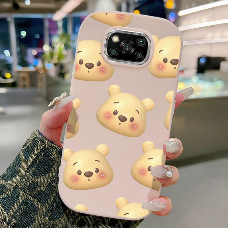 Casing Hp Untuk Xiaomi POCO X3 POCO X3 Pro POCO X3 GT POCO X3 NFC Case kasingg Cesing Beruang Kuning