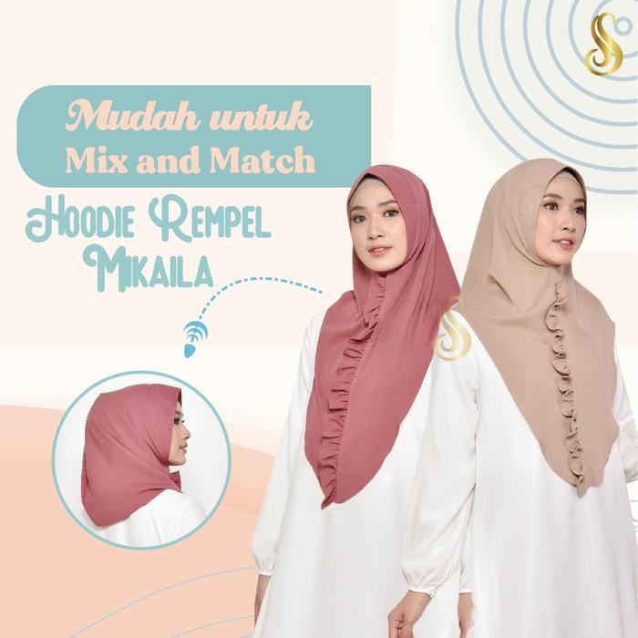 murah- Hoodie Rempel Mikaila Crinkle Airflow HQ Crepe Soft Pad Antem
