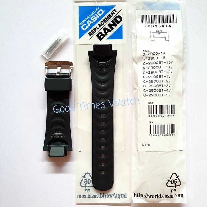 Laris Strap G-Shock G-2900F-1Vdr / G-2900 / Casio Original