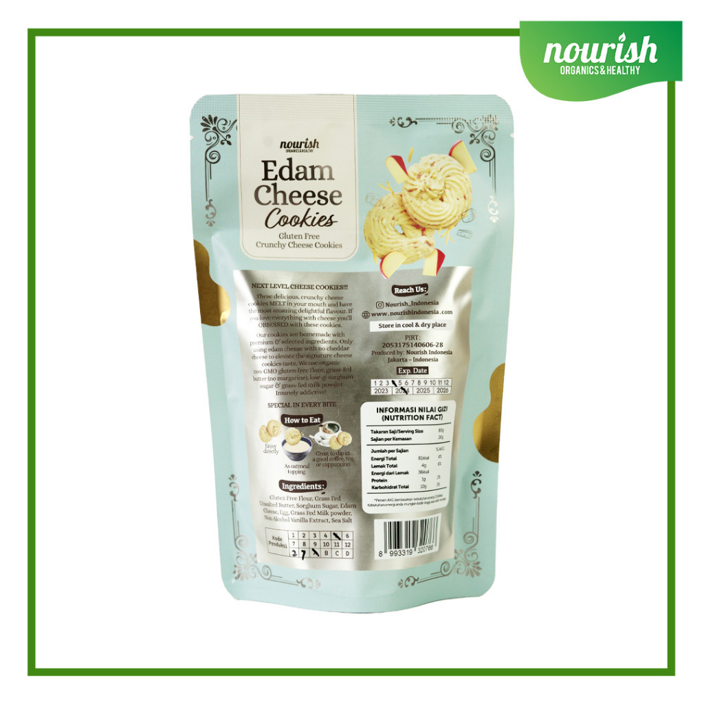 

Dapur Joglo Cheese Edam Cookies - Gluten-Free Cookies 80Gr