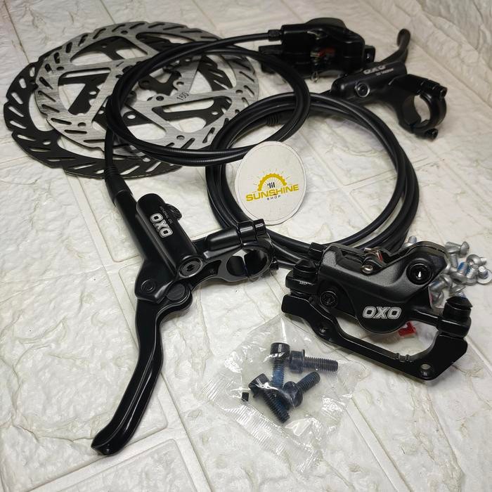 Rem Cakram Hidrolik Oxo Hd M220 Disc Brake Hidrolis Sepeda Rotor 160Mm