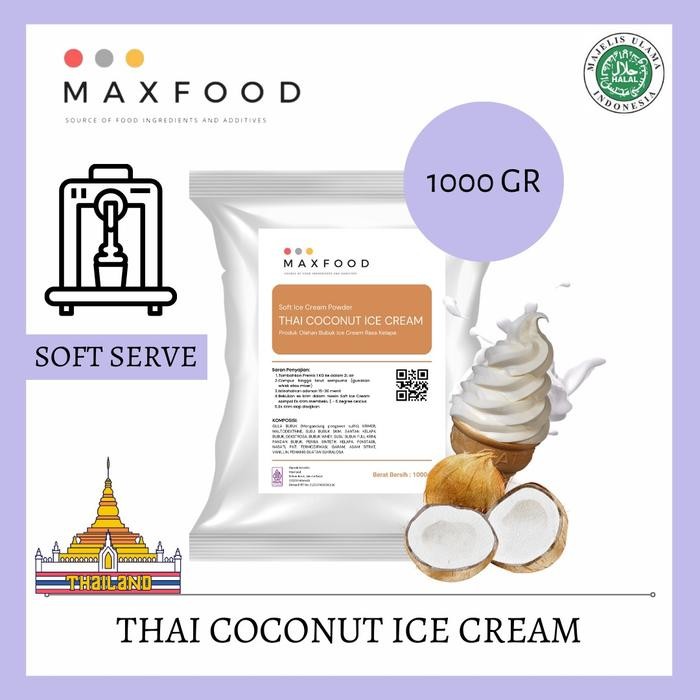 

EatFr3sh- 1 KG THAI COCONUT SOFT SERVE ICE CREAM / ES KRIM RASA KELAPA