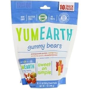 

EatFr3sh- YumEarth Gummy Bears Assorted Flavors 10 Snack Packs 20gr