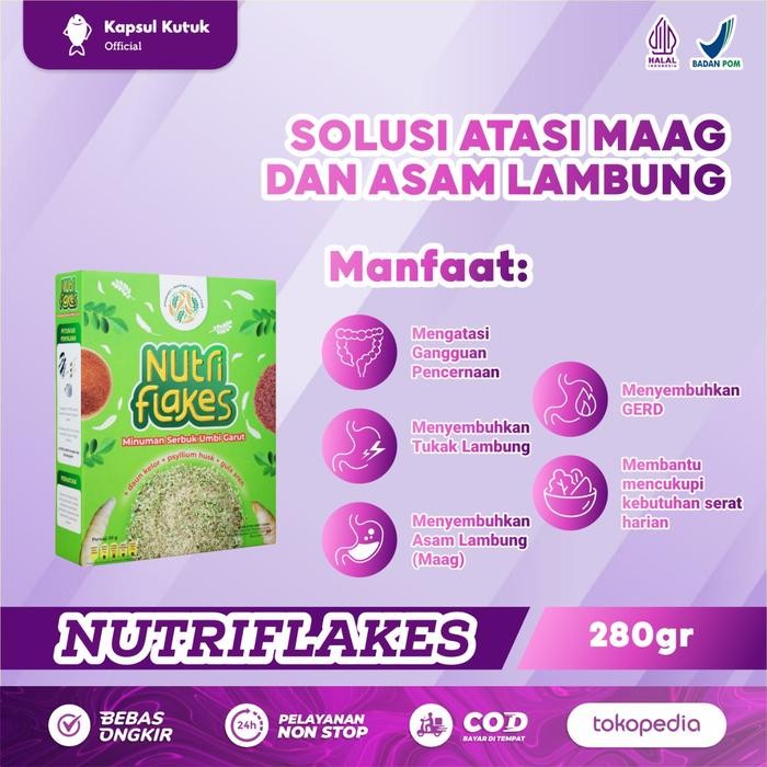 

EatFr3sh- Sereal Nutriflakes Herbal Atasi Maag / Asam Lambung / Begah / Kembung