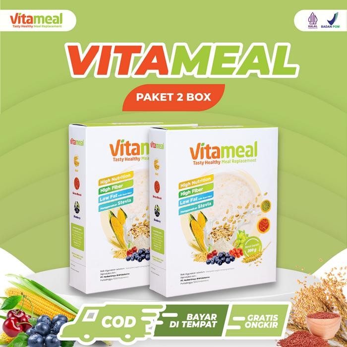 

EatFr3sh- Vitameal Paket 2 Box - Sereal Sehat Rendah Gula