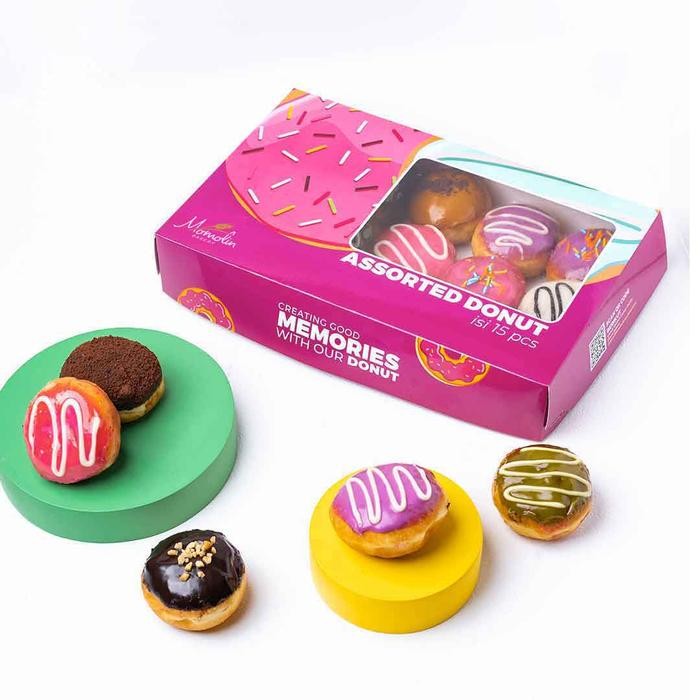 

EatFr3sh- Momolin Bakery Assorted Donut - Donat Mini Unyil - Donat Banyak Rasa