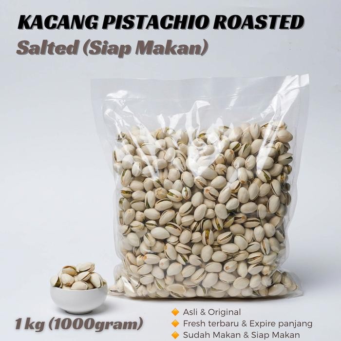 

EatFr3sh- KACANG PISTACHIO FUSTUK KETAWA 1kg Roasted Salted Pistasio Panggang Sa