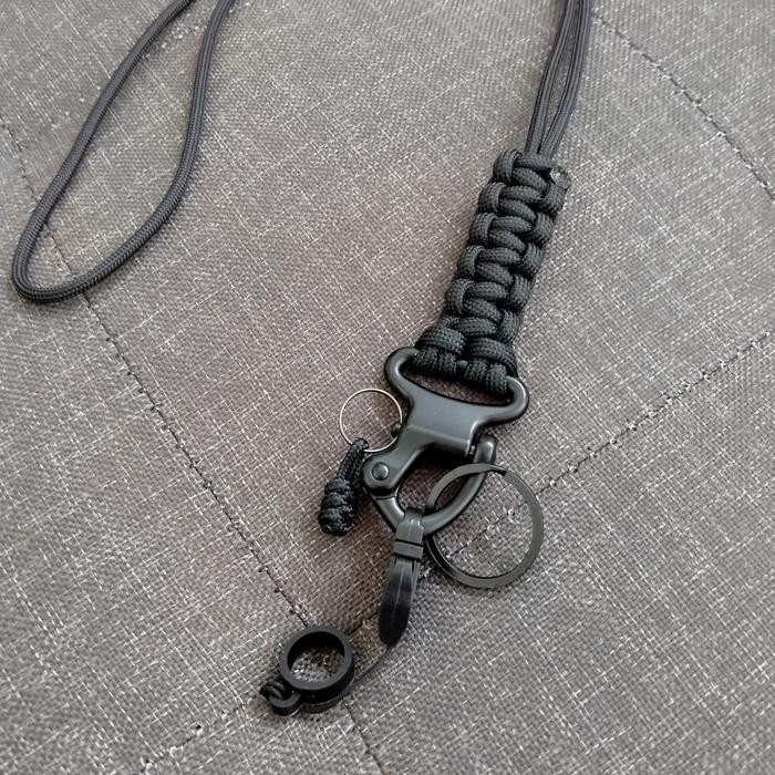 

Heavyduty Lanyard Snap Shackle O Ring Id Card Holder Walkie Talkie Edc