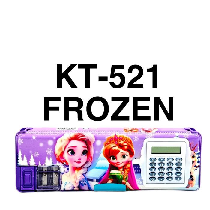 

No.OneBest- Kotak Tempat Pensil Magnet Kalkulator Spiderman Frozen Avenger Unicorn