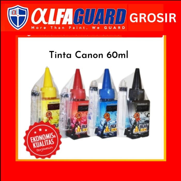 No.OneBest- Alfa Ink - TINTA BOTOL 60ml CANON + SPUIT