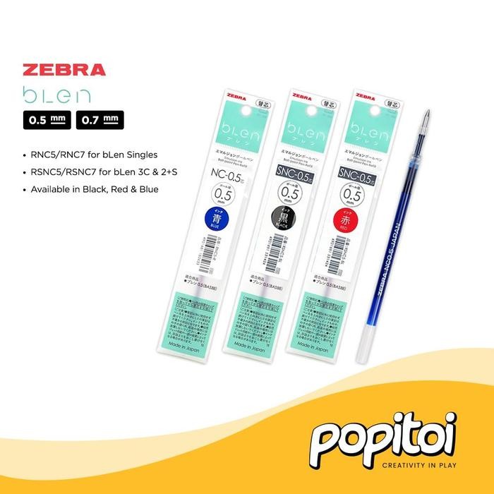 

No.OneBest- ZEBRA BLEN REFILL NC-05 SNC-07 for 3C 2+S