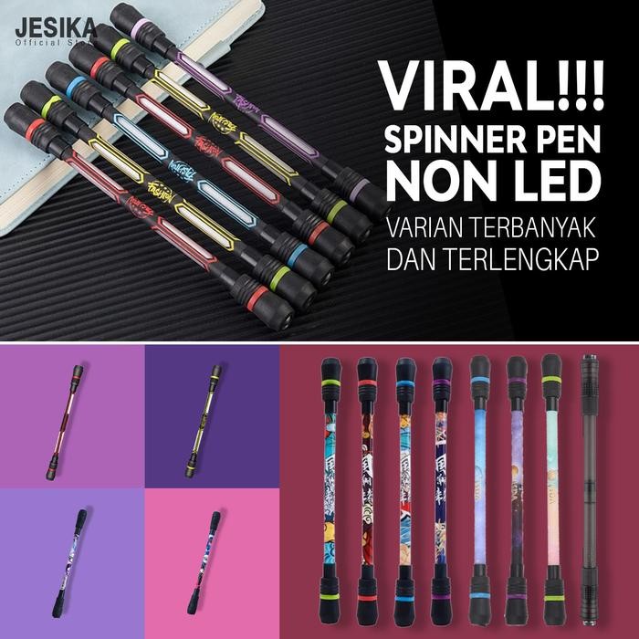 

No.OneBest- Spinning pen plastik balance anti stress bolpoin rotating