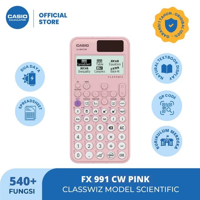 

Kalkulator Ilmiah Sekolah/Kampus Casio Scientific Fx-991Cw