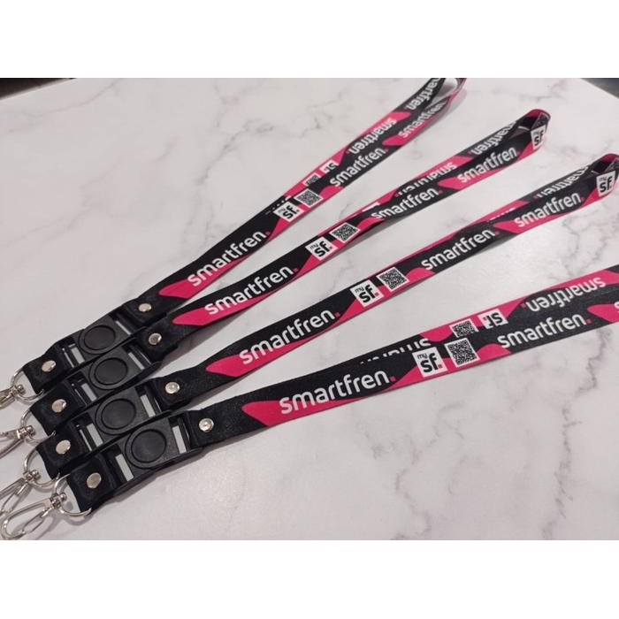 

No.OneBest- Lanyard Custom Smartfren / Cetak Lanyard Full Colour Surabaya
