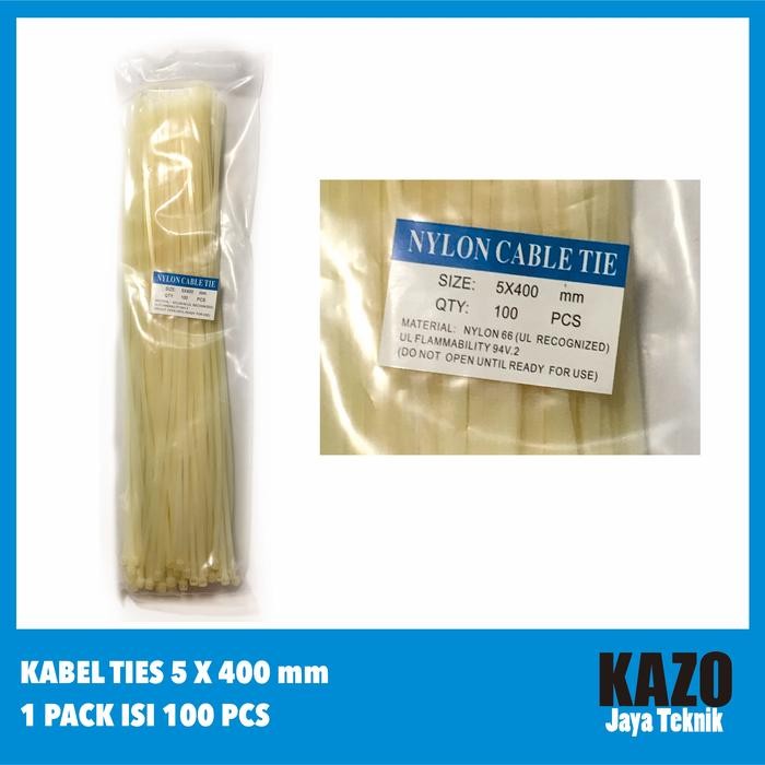 

No.OneBest- Kabel Ties 5x400mm / Kabel Tis / Cable Tie / Pengikat Plastik 40cm