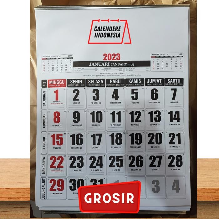 

No.OneBest- KALENDER KERJA 2023 JUMBO - KALENDER DINDING 2023 JUMBO BEST SELLER