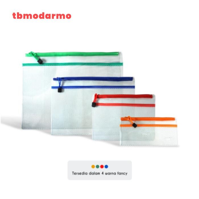 

No.OneBest- Pocket File Zipper Folder File Plastik Transparan BIG 9005 - Satuan