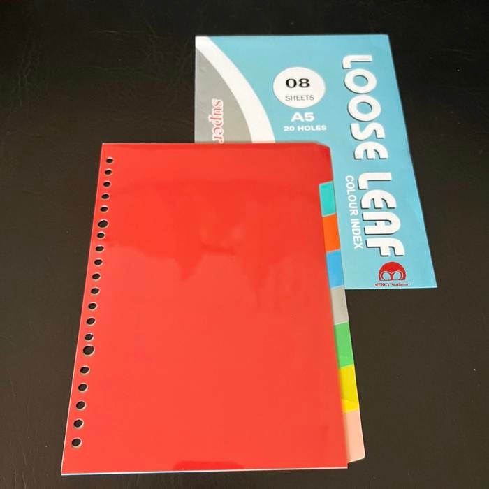 

No.OneBest- Index A5 - B5 - A4 Plastik Divider Pembatas Loose Leaf