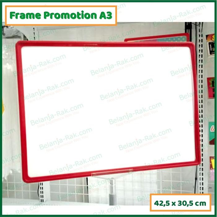 

No.OneBest- Frame Papan Harga Untuk Toko Ukuran A3 Warna Merah