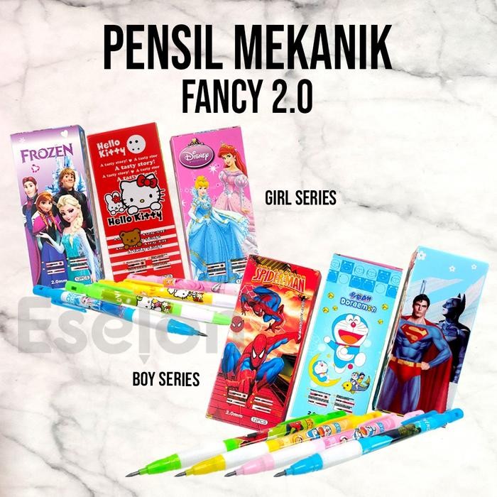 

No.OneBest- Pensil / 12pcs pensil Mekanik fancy 2.0mm / Mechanical Pencil karakter