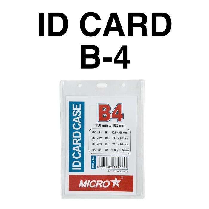 

No.OneBest- Isi 20 Plastik Mika Name Tag ID Card Holder B4 105 x 150 150 x 105 mm