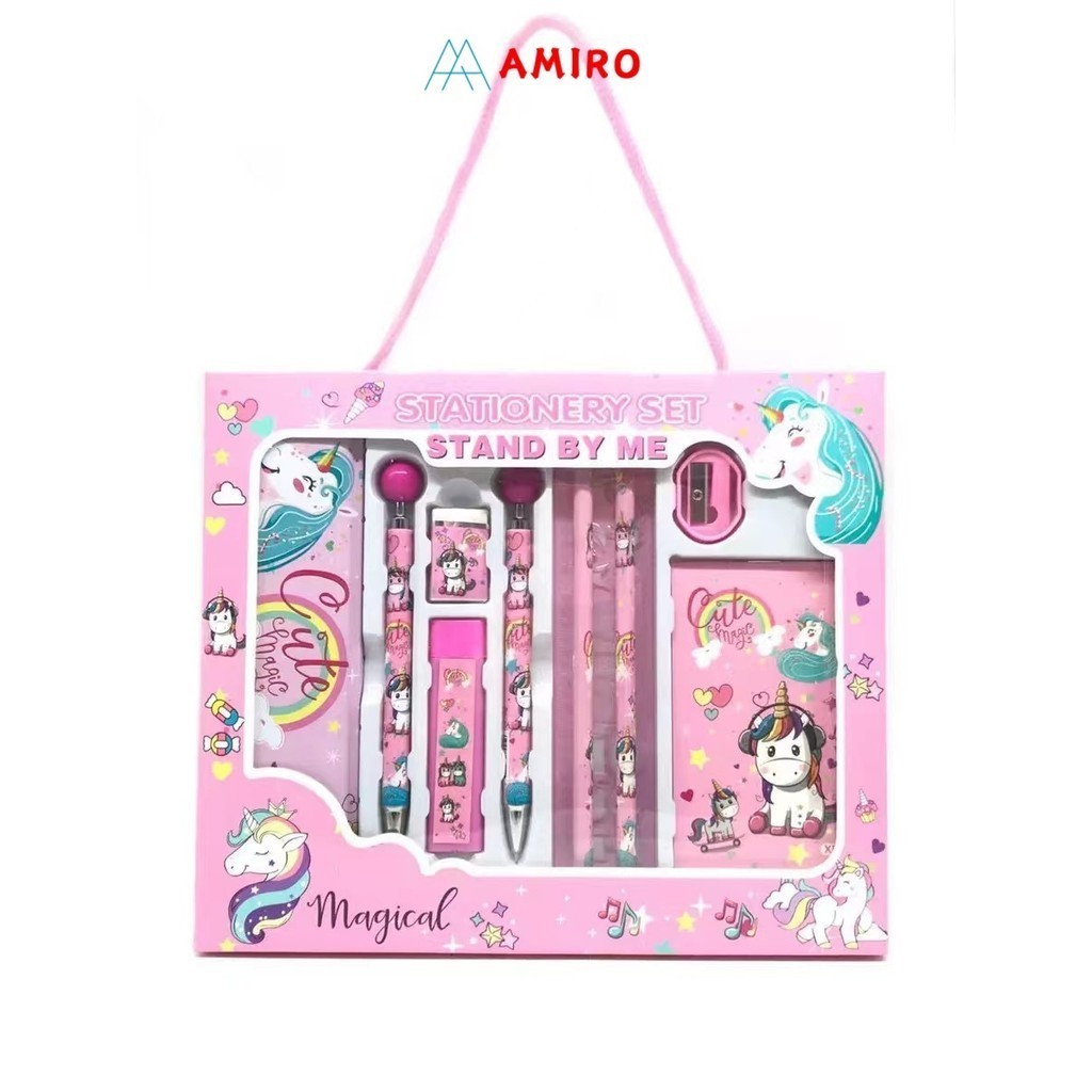 

UM1 Paket alat tulis karakter hadiah 10 in1 / Alat tulis set karakter / Stationery set Lucu Hadiah
