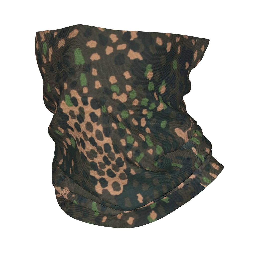 Custom Erbsenmuster Pea Dot German Camo Winter Headband Neck Warmer Women Men Tube Scarf Military