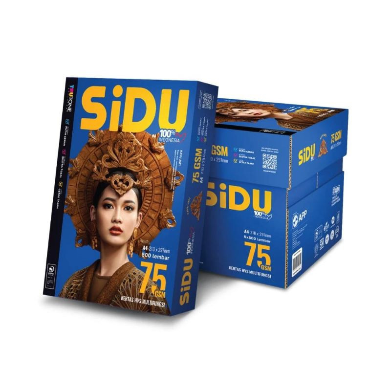 

UM1 1 Dus (5 Rim) Kertas HVS A4 SIDU 75gsm BISA INSTAN