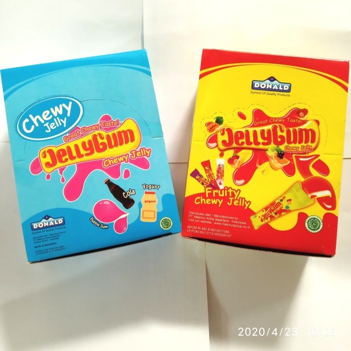 

Cemal Cemil Makyus Donald Jelly Gum 24Pcs X 25Gr Rasa Buah Segar