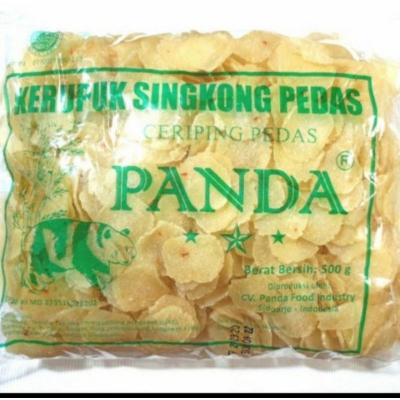 

Cemal Cemil Makyus Kerupuk Singkong/Kecimpring Cap Panda 500G
