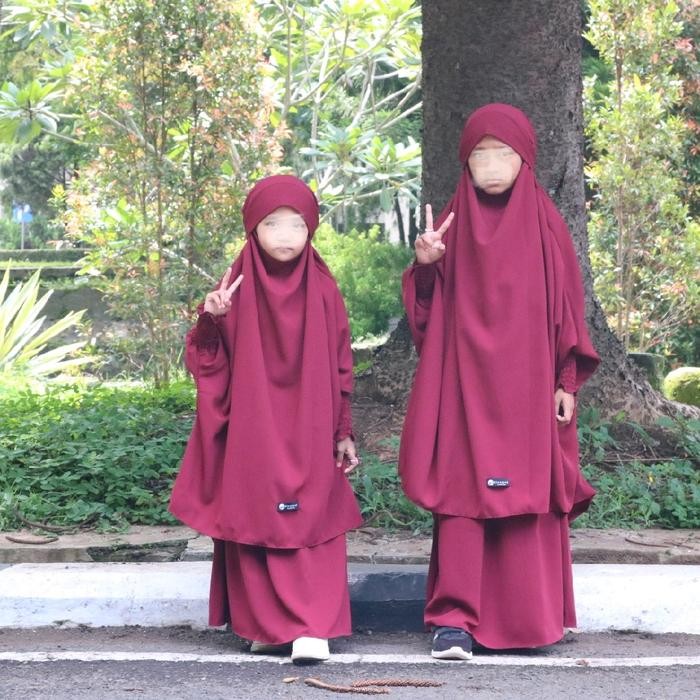 Modra- french khimar anak set rok jaitan dan kualitas butik