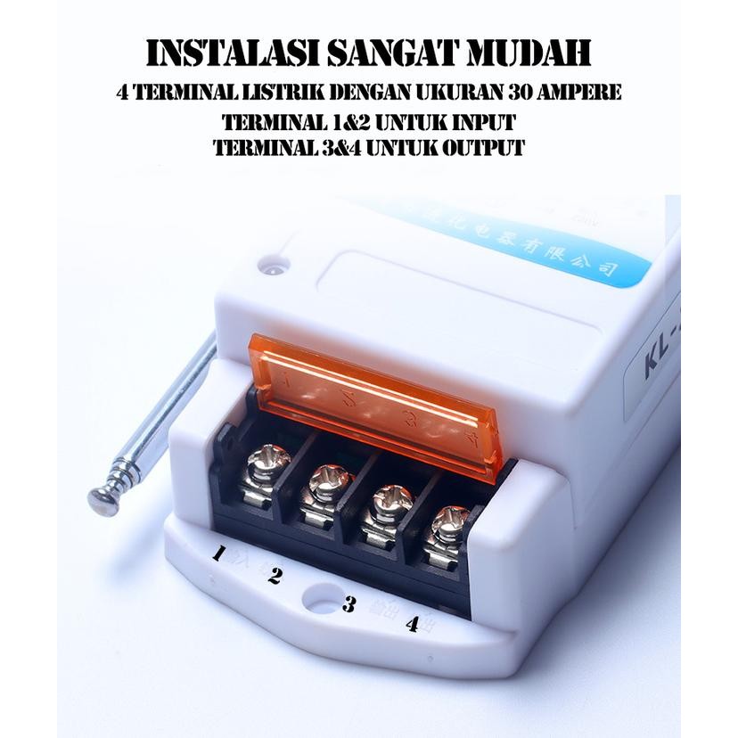 Wireless Remote Control Switch On Off / Saklar Wireless 220V